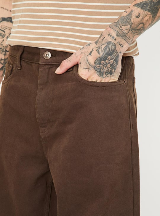 Men Loose Fit Solid Jeans