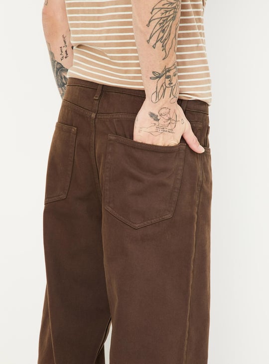 Men Loose Fit Solid Jeans