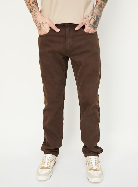 Men Regular Fit Coloured Jeans