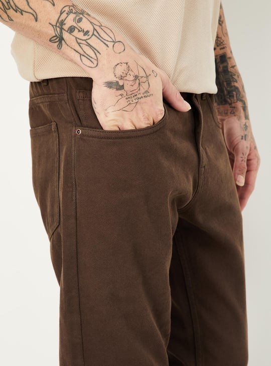 Men Regular Fit Coloured Jeans