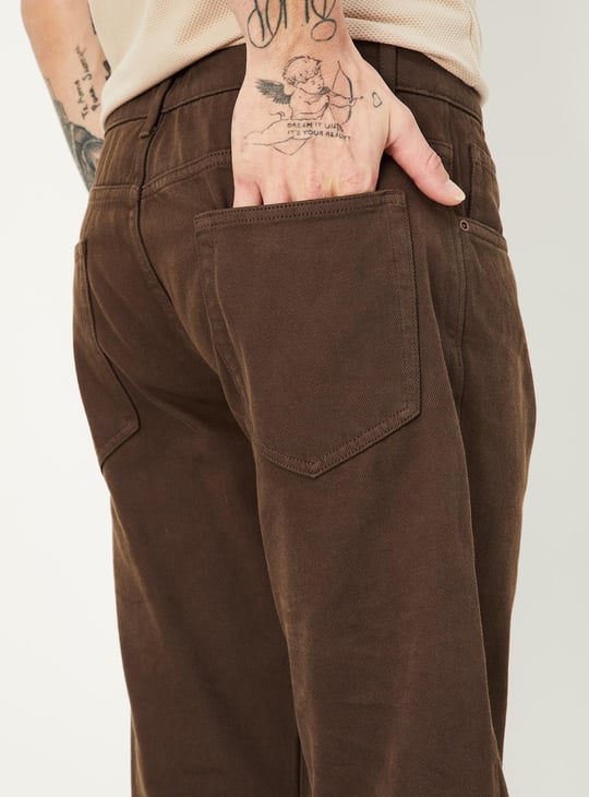 Men Regular Fit Coloured Jeans