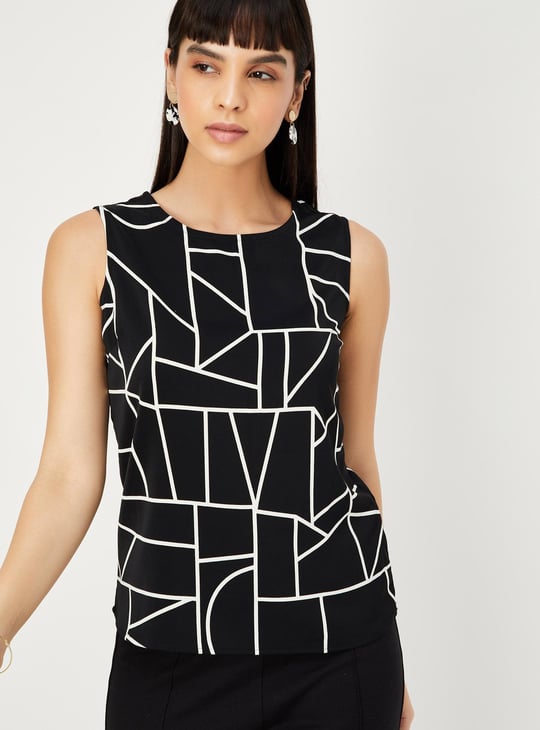 Women Printed Sleeveless Top