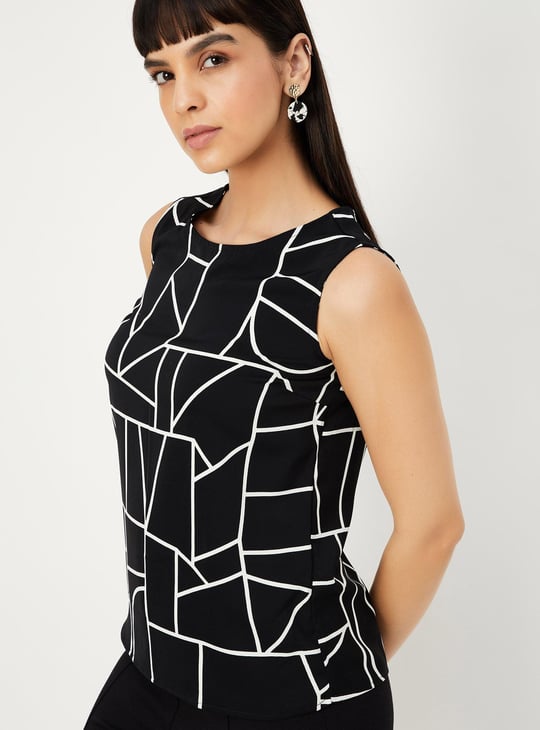 Women Printed Sleeveless Top