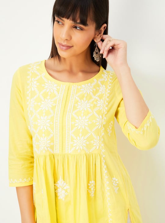 Women Chikankari A-line Kurta