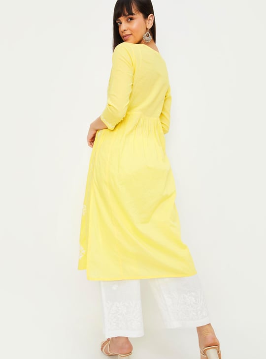 Women Chikankari A-line Kurta