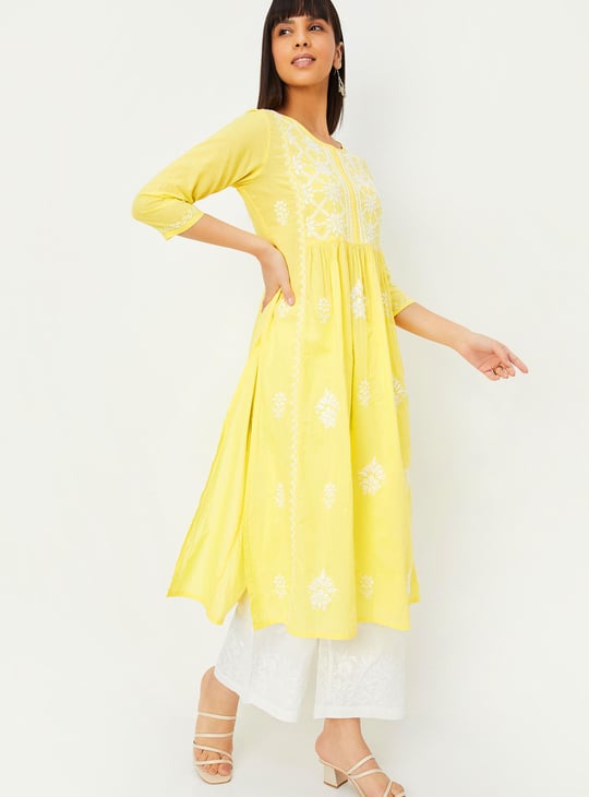 Women Chikankari A-line Kurta