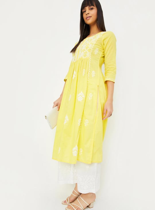 Women Chikankari A-line Kurta