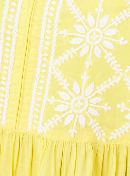 Women Chikankari A-line Kurta