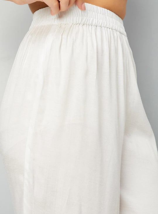 Women Embroidered Front Slit Kurta with Palazzos