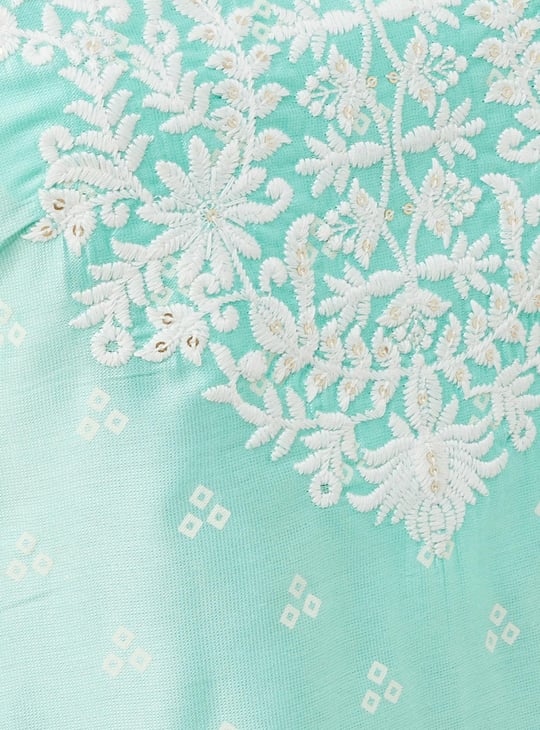 Women Embroidered Straight Kurta Set