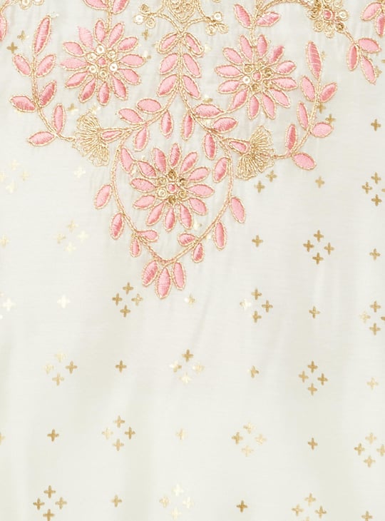 Women Embroidered A-line Kurta Set with Dupatta