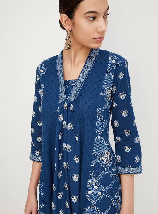 Women Printed Kalidar Kurta