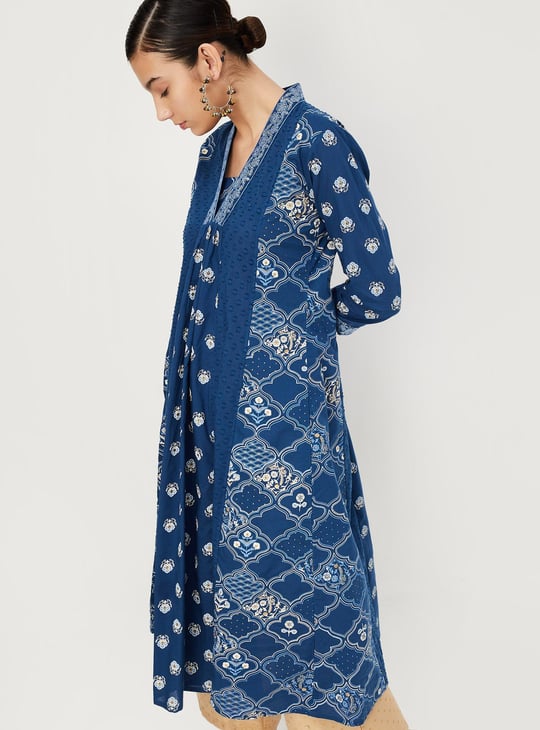 Women Printed Kalidar Kurta