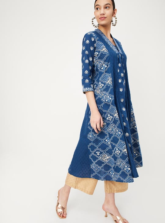 Women Printed Kalidar Kurta
