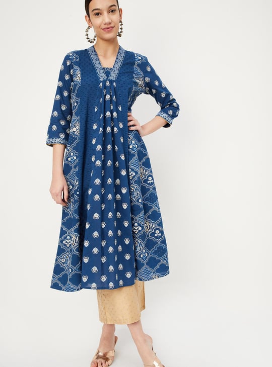 Women Printed Kalidar Kurta