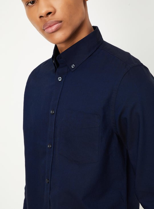 Men Regular Fit Solid Casual Shirt