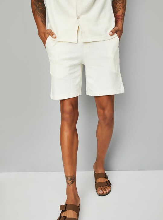 Men Solid Lounge Shorts