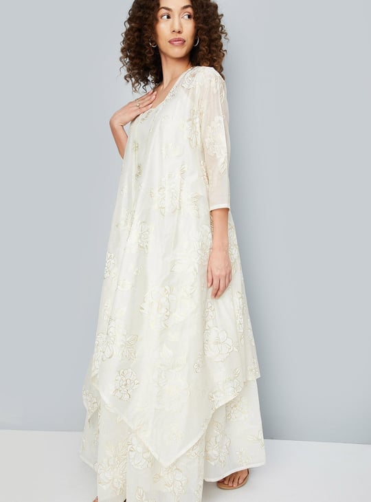 Women Printed Skirt Set with Shrug