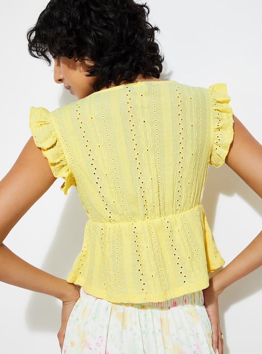 URB_N Women Schiffili Peplum Top