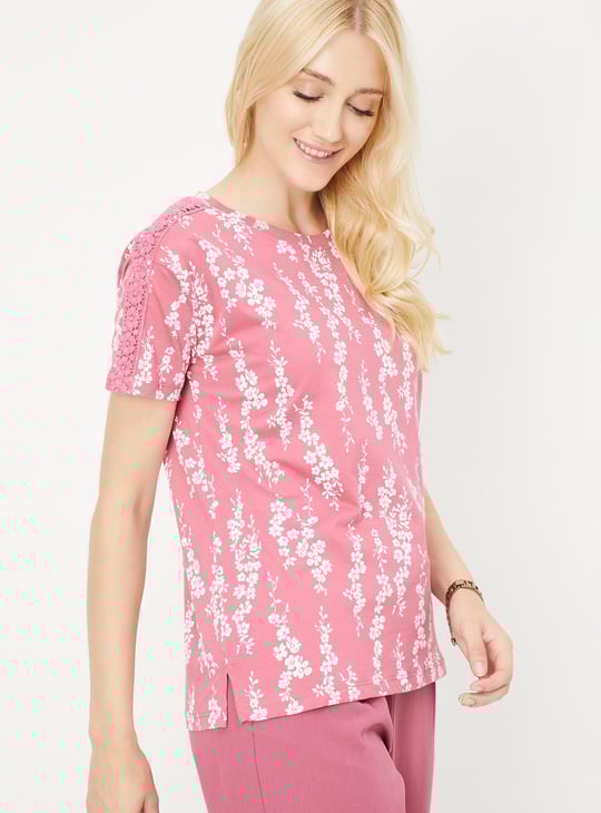 Women Floral Printed T-shirt
