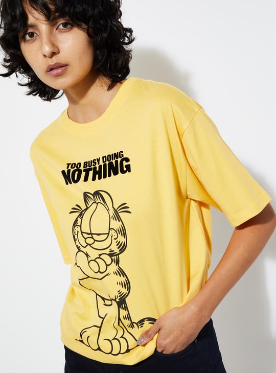 URB_N Women Garfield Printed T-shirt