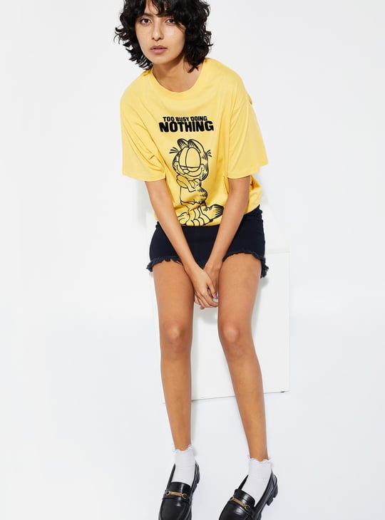 URB_N Women Garfield Printed T-shirt