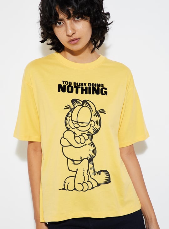 URB_N Women Garfield Printed T-shirt