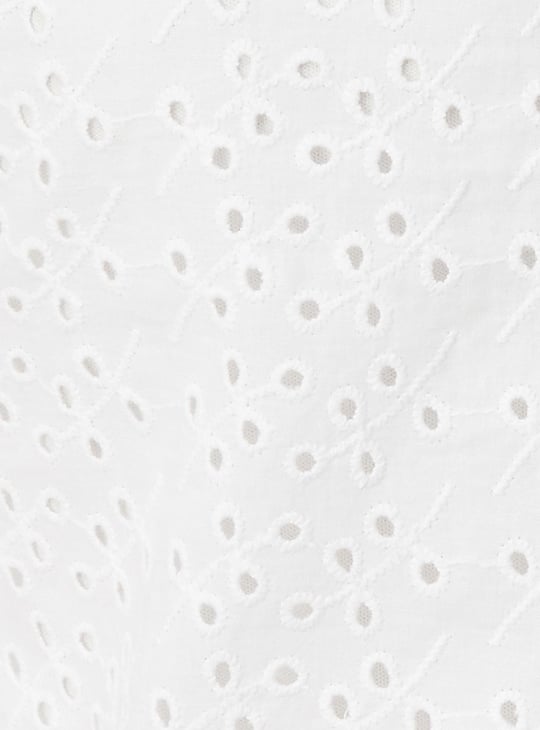 Girls Schiffli Full Sleeves Shirt