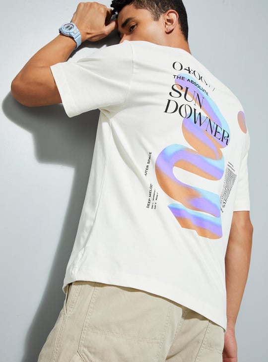 Urban Backwoods Mayan Sun T-Shirt For Men | Premium Heavy Cotton Tee With Photo-Realistic Print - View #8