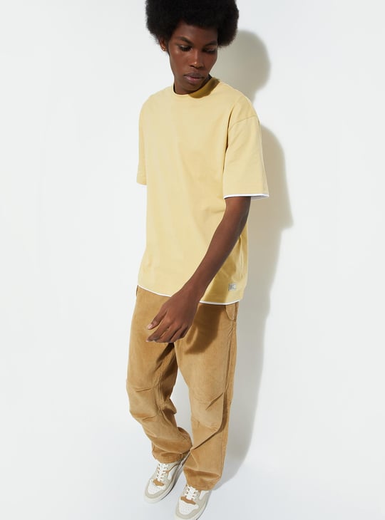 URB_N Men Oversized Solid T-shirt
