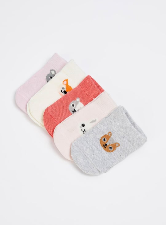 Girls Assorted Ankle-Length Socks - Pack of 5