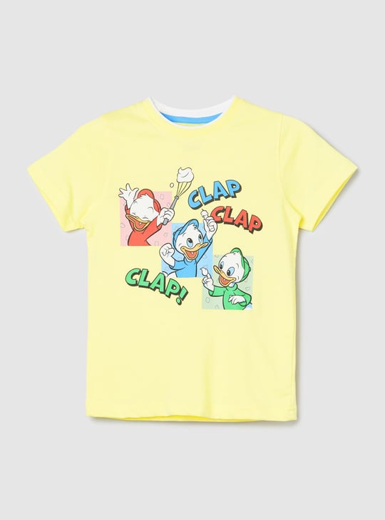 Boys Duck Tales Printed T-shirt