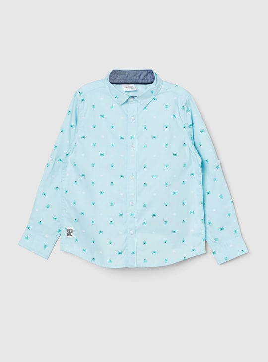 Boys All-Over Printed Shirt