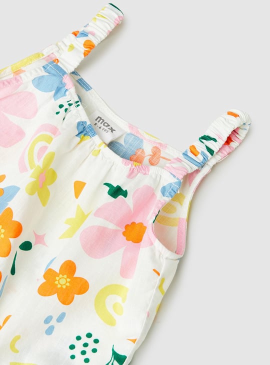 Girls Printed Sleeveless Top