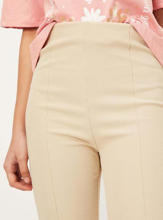 Girls Knit Flared Trousers