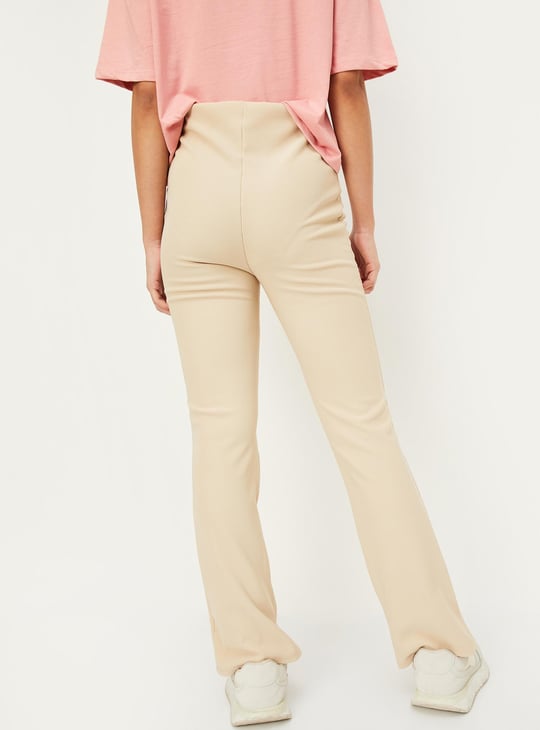 Girls Knit Flared Trousers