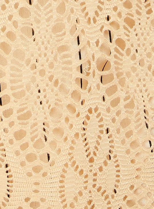 Women Crochet Front-Open Shrug