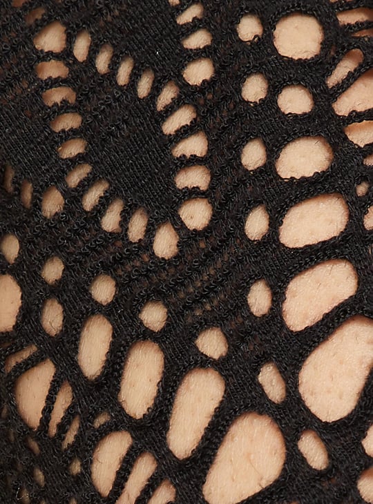 Women Crochet Front-Open Shrug