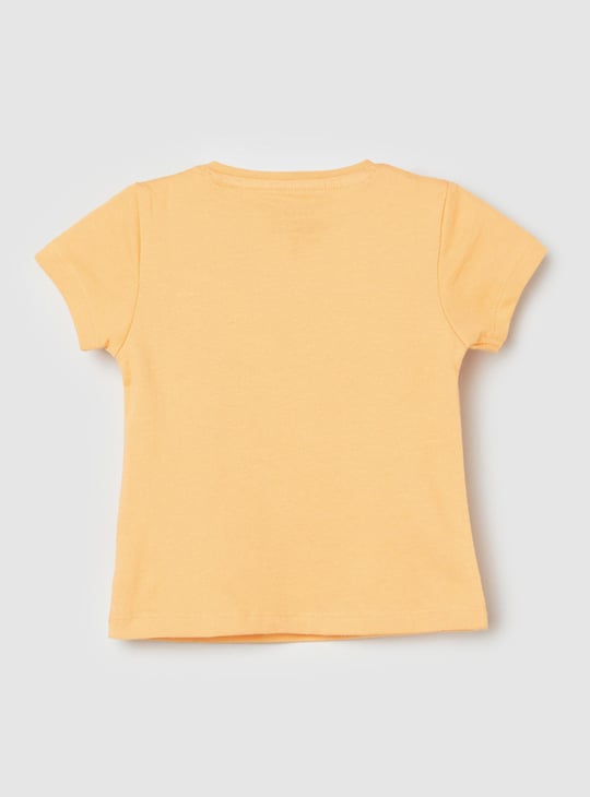 Girls Glitter Print T-shirt