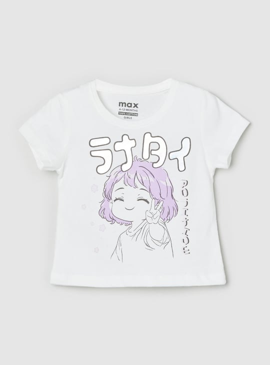 Girls Foil Printed T-shirt