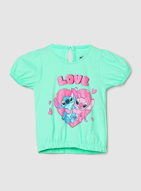 Girls Lilo & Stitch Printed Top
