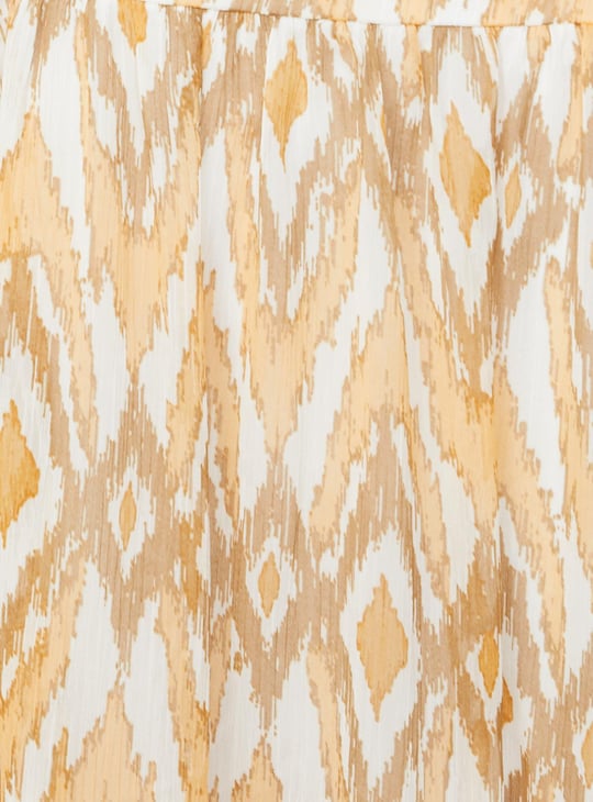 Women Abstract Printed Midi Dress