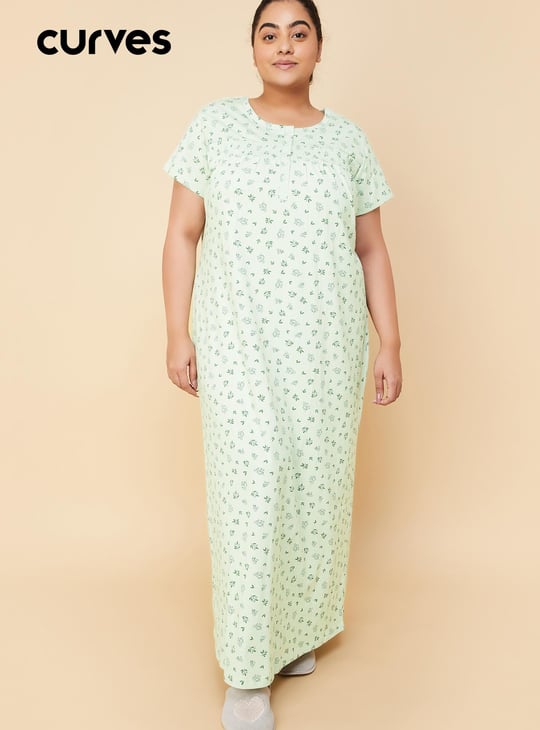 Women Floral Printed Nightgown