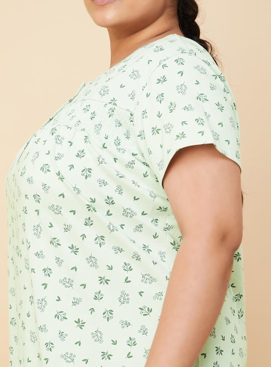 Women Floral Printed Nightgown