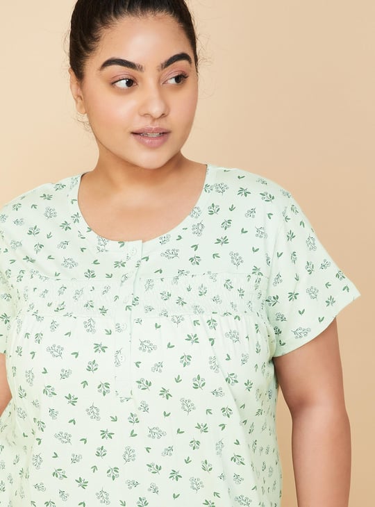 Women Floral Printed Nightgown