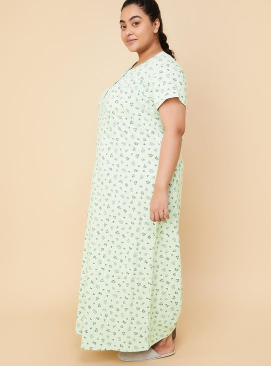 Women Floral Printed Nightgown