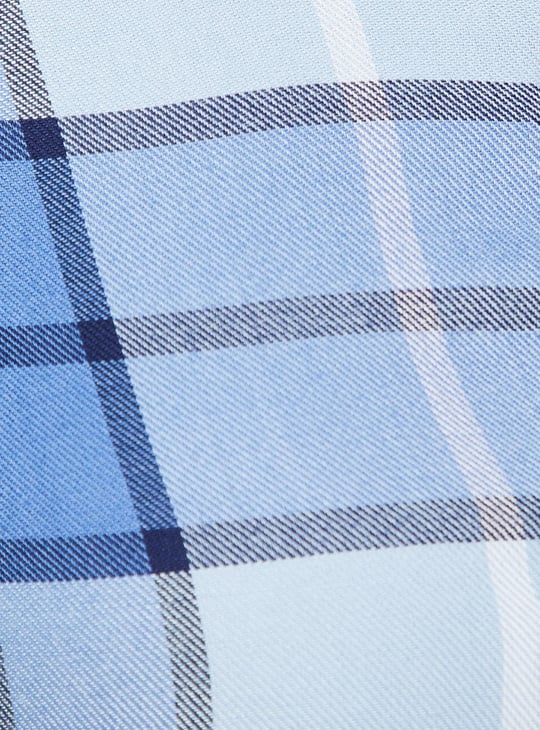 Women Checked Belted Tunic