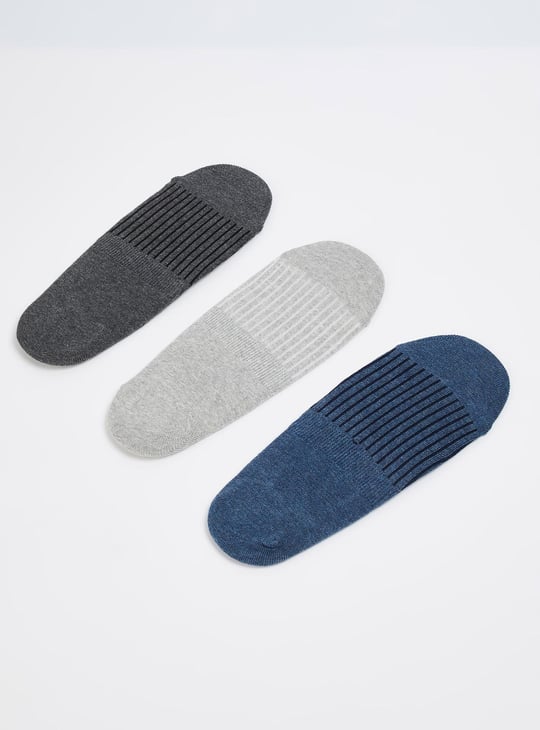 Men Assorted No-Show Socks - Pack of 3