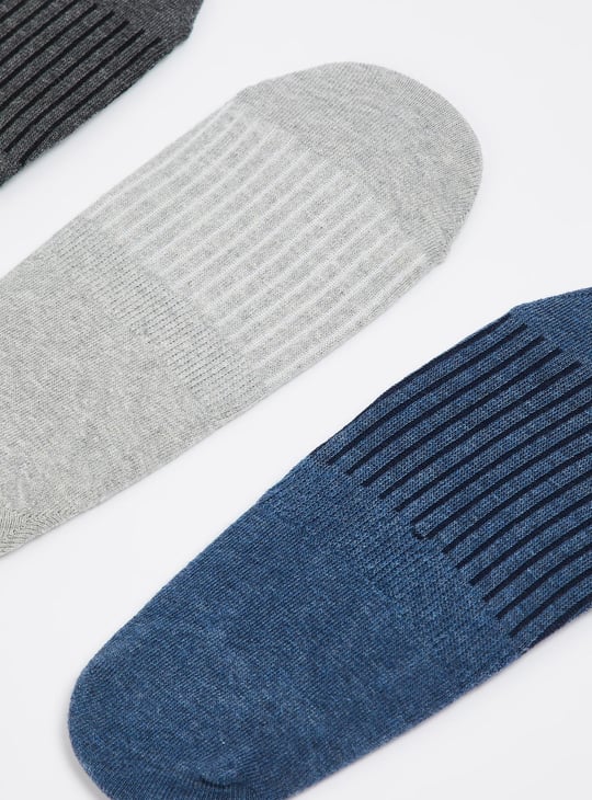 Men Assorted No-Show Socks - Pack of 3