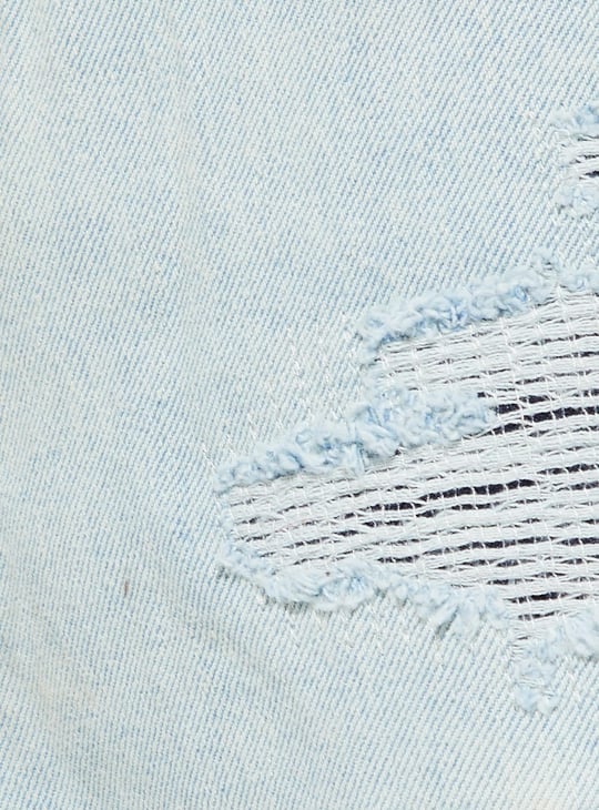 URB_N Men Loose Fit Distressed Cargo Jeans